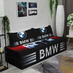Бескаркасный диван кровать раскладной "BMW"