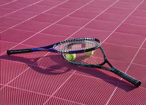 Напольное спортивное модульное покрытие решетчатой структуры в виде плит Ecoteck Sport