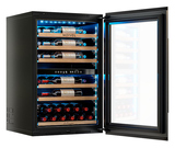 Винный шкаф MEYVEL MV47PRO-KBB2 129 л 592х572х882 мм сталь, черный