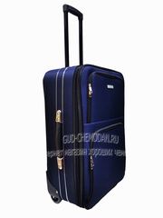 Чемодан KING OF KING эконом тканевый синий 2 колеса (L+) 2