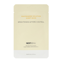 Тканевая маска с ниацинамидом NEXTBEAU Niacinamide Solution Sheet Mask