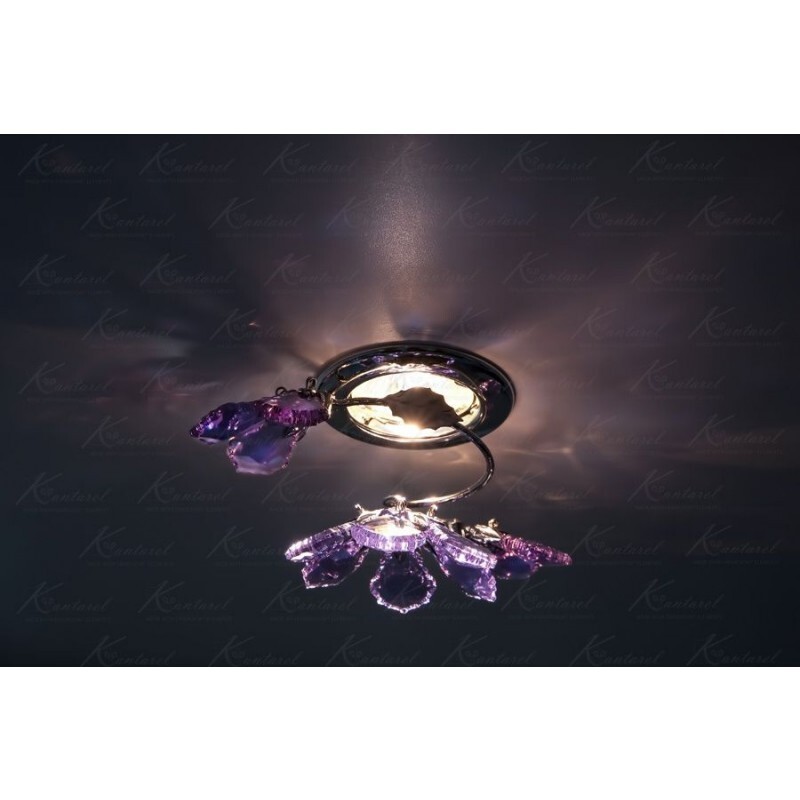 Встраиваемый светильник Kantarel Flourish CD 024.3.1/5 violet