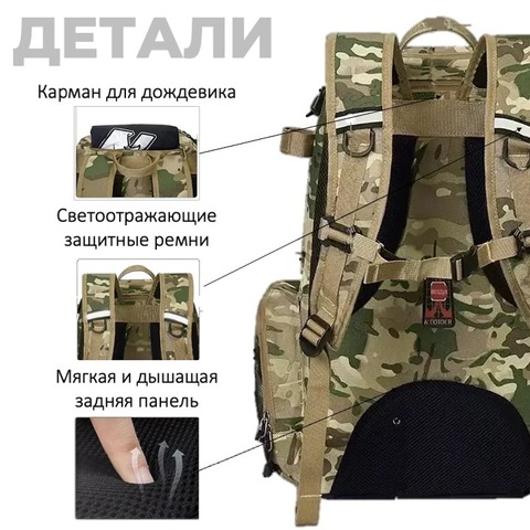 Картинка рюкзак рыболовный Nevo Rhino 9106-NW Khaki green - 10