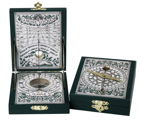 Солнечные часы 8.6х7x2см Hemisferium Papel Kepler бронза