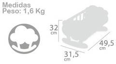 DeCuevas Кроватка-качалка для куклы с аксессуарами серии 