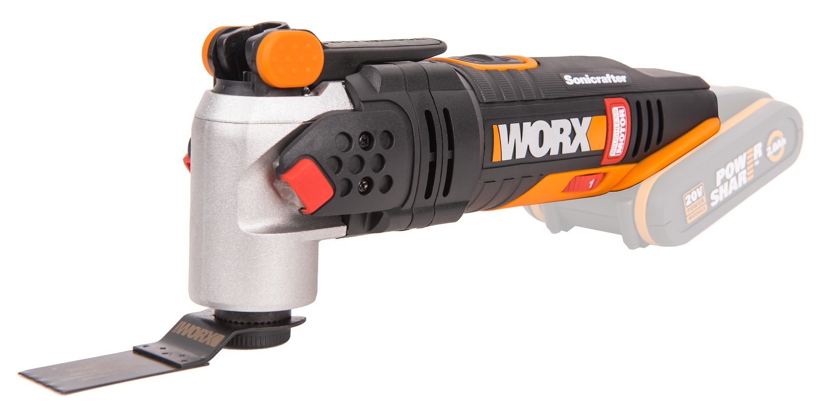 Реноватор аккумуляторный WORX WX693.9, 20В, бесщеточный, без АКБ и ЗУ, коробка