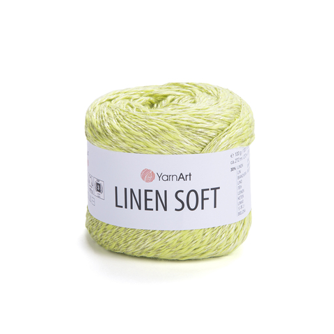 Пряжа YarnArt Linen Soft 7311 лайм