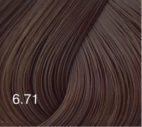 6.71 темно-русый коричнево-пепельный, крем-краска для волос Bouticle/ Expert Color 100ml