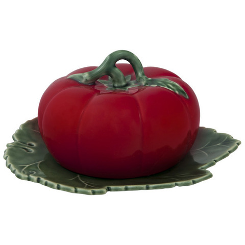 Масленка с крышкой Bordallo Pinheiro Томат 20x18см