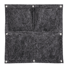 Органайзер квадратный, из фетра, 4 кармана, 35*35 см, 1 л*4, серый QWERTY