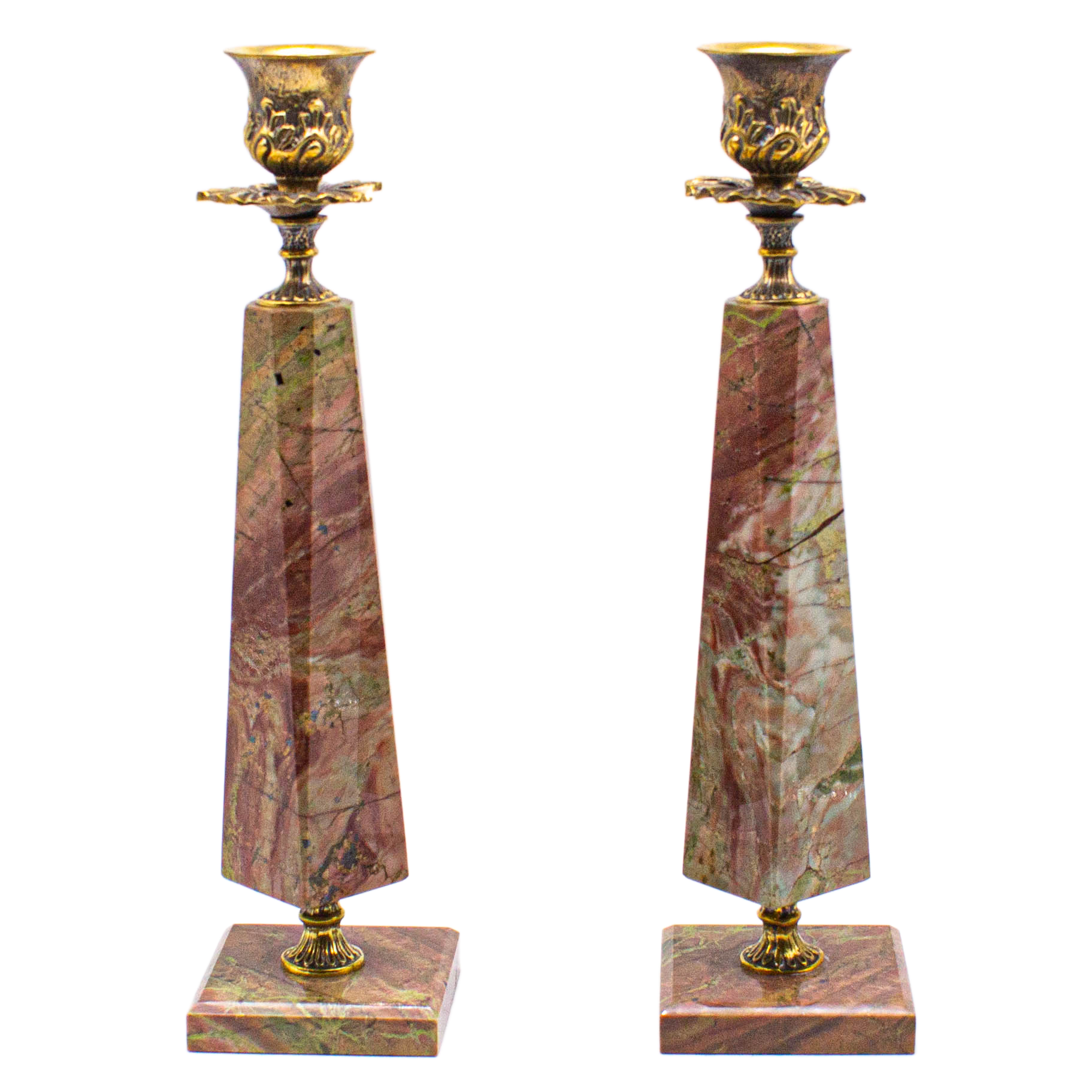 Сувенир «Подсвечники, пара» из яшмы — купить полированные камни | ural ...