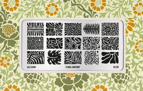 Пластина для стемпинга GO STAMP 230 Floral Anatomy