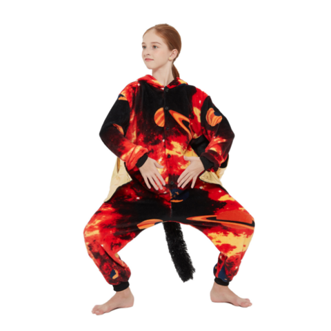 Лавовый единорог с крыльями детский