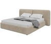 Кровать двуспальная Hub Soft 180 см (молочный, букле)
