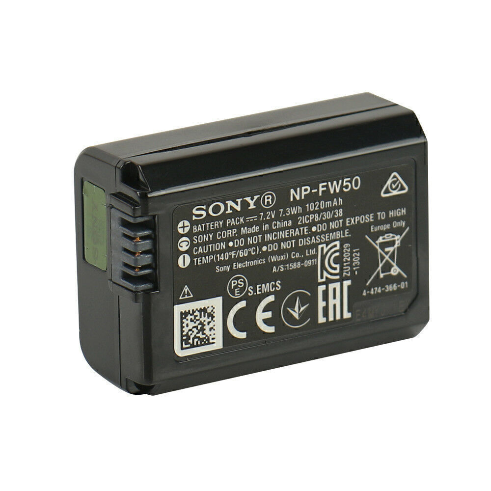 Genuine Sony NP-FW50 1020mAh Battery For Sony NEX3 NEX-5 NEX-3 A55 A33 BCVW1