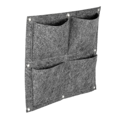 Органайзер квадратный, из фетра, 4 кармана, 35*35 см, 1 л*4, серый QWERTY