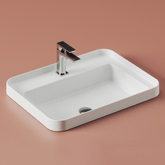 ArtCeram Fuori scala TFL034 01 00 Раковина, Artceram, FUORI SCALA, ширина, мм-605, глубина, мм-455, высота, мм-153, тип установки-встраиваемый/накладной/с консолью, отверстия для смесителя-1, без перелива, материал-керамика, цвет-белый глянцевый фото