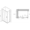 Abber Schwarzer Diamant AG30170B-S85B Душевой уголок, цвет: чёрный