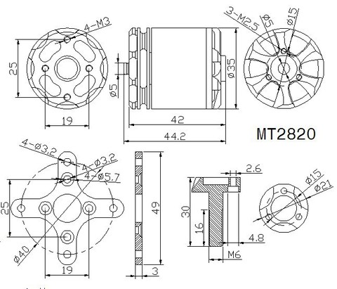 T-Motor MT2820 KV830