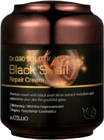Dr.Cellio Dr.G90 Крем для лица с муцином улитки Dr. Cellio Dr.G90 Solution Black Snail Repair Cream