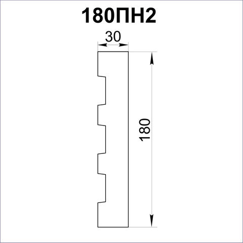 Наличник из пенопласта чертёж