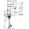 Смеситель для раковины однорычажный с донным клапаном Hansgrohe Metris 31088000