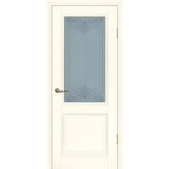 Купить Межкомнатная дверь экошпон Profilo Porte PSC-27 магнолия остеклённая