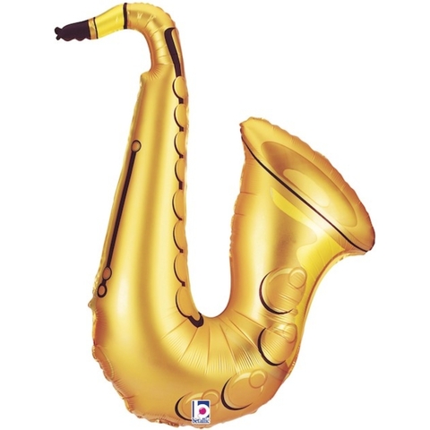 Воздушный Шар фигура с гелием Саксофон, 94 см
