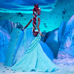 Барби Фэнтези Коллекция Бирюза - ! КОРОБКА НЕМНОГО ПРИМЯТА СВЕРХУ !