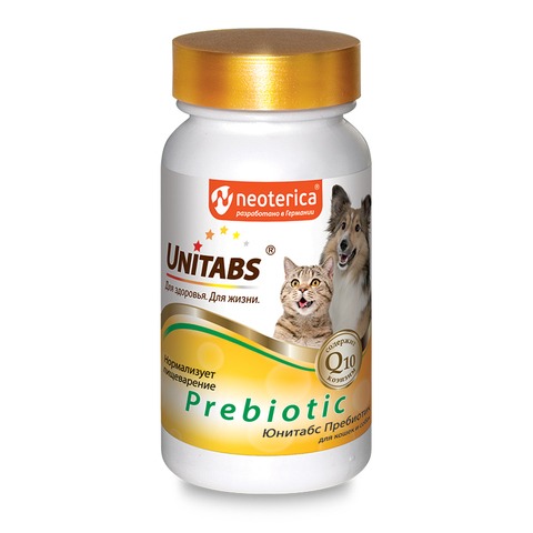 Экопром Юнитабс Prebiotic витамины для кошек и собак 100 таб