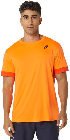 Теннисная футболка Asics Court Short Sleeve Top - shocking orange/koi