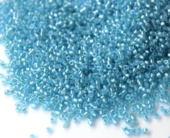 DB-1708 Mint pearl lined ocean blue