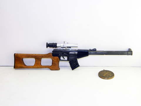 Miniature sniper rifle - VSS Vintorez scale 1:3