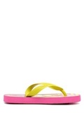 Шлепанцы Монстер Хай (Monster High) пляжные сланцы для девочек, цвет розовый желтый. Изображение 5 из 8.