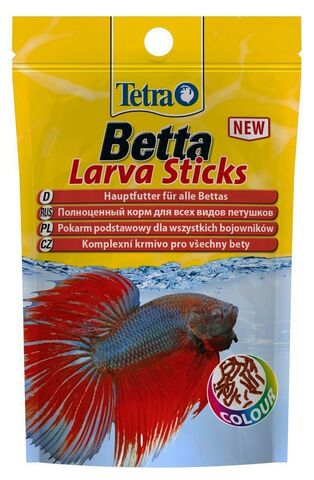 Tetra Betta Larva Sticks (палочки) Корм для лабиринтовых рыб (Германия) 5г