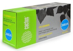 Лазерный Картридж Cactus CS-Q2682AV (HP Q2682A) желтый для HP Color LaserJet 3700, 3700d, 3700dn, 3700dtn, 3700n (6'000 стр.)