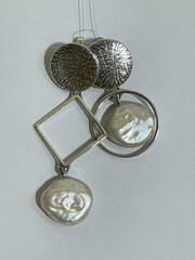 Тэкера (серьги из серебра)