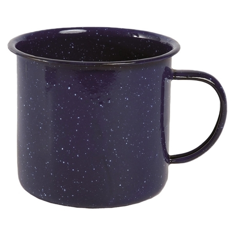 Emaille Tasse Western 680 ml blau