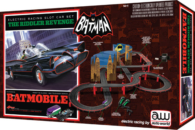 batman electric racing slot car set