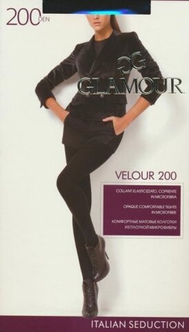 Колготки теплые, Glamour, Velour 200