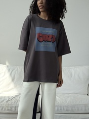 Графитовая футболка оверсайз Cozy