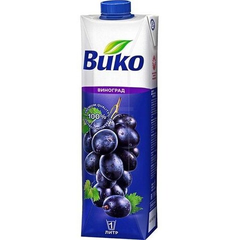 Сок Вико 1л виноградный черный, шт