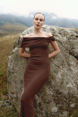 Платье LEVANA, шоколадный