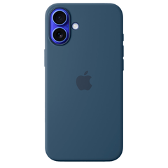Силиконовый чехол с поддержкой MagSafe Apple Silicone Case для iPhone 16 Plus, Denim (Деним)