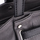 Сумка Саломея 341 македония серый + черный