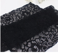 Кружево эластичное черное 22,5 см