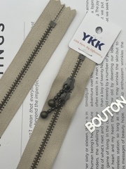 Молния YKK Металлическая двухзамковая неразъемная т3 арт 572