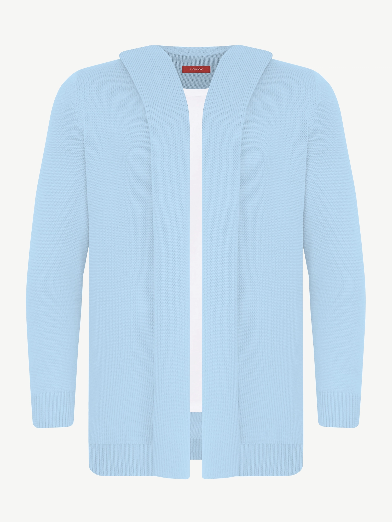 Кардиган с капюшоном из экохлопка