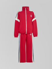 Спортивный костюм 9811 из толстовки на молнии с логотипом и брюк с лампасами