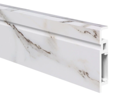 Напольный плинтус ПВХ Foresta Aviv Мрамор Физи FA 010 2000х70х13 мм